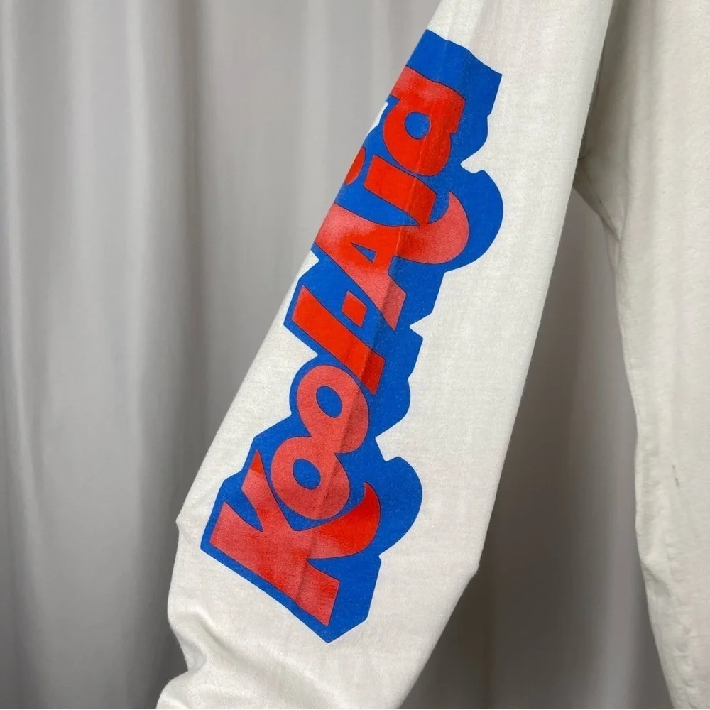 Kraft Kool-Aid Man 2X Big Graphic Long Sleeve Tee 90's Y2K